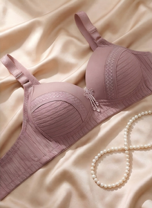 Reggiseno Push-Up Senza Ferretto all'Ingrosso, Sottile e Morbido, con Anello in Acciaio, Comodo, in Pizzo, Senza Fili, per <span class=keywords><strong>Taglie</strong></span> <span class=keywords><strong>Forti</strong></span> 2026 - Product Image 2