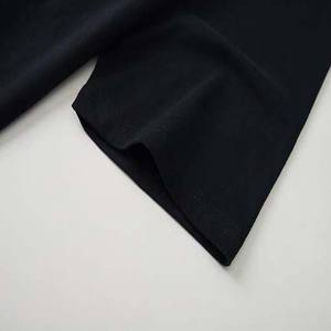 เสื้อยืดคอกลมแขนสั้นผ้าฝ้ายระบายอากาศคุณภาพพรีเมียมสีดำแบบกำหนดเองสำหรับผู้ชายไซส์ใหญ่ - Product Image 5