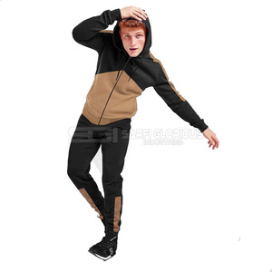 Personalizar conjuntos de pista de moda entrenamiento correr tejido chándal deportes caminar hombres poliéster chándales para senderismo - Product Image 3