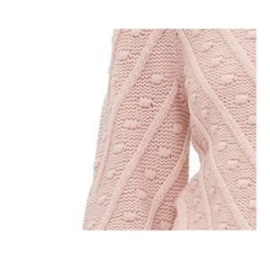 เสื้อสเวตเตอร์คอเต่าถักป๊อปคอร์นสำหรับผู้หญิง Calvin Klein สไตล์เกาหลี ระบายอากาศได้ดี ใส่สบาย เหมาะสำหรับฤดูใบไม้ร่วงและฤดูหนาว สีชมพู ไซส์ X-Large - Product Image 3