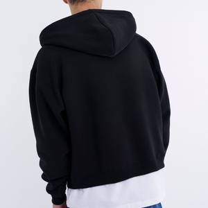 Sudaderas con capucha personalizadas para hombre, sudaderas con capucha funcionales con doble cremallera de gran tamaño, ropa de calle, sudaderas con capucha con cremallera en blanco y hombros caídos para hombre - Product Image 4