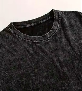 Épaule de goutte lavée à l'acide T-shirts pour hommes fabriqués au Pakistan Conception personnalisée Plusieurs couleurs Unique Party Wear quantité minimale de commande bas et qualité supérieure - Product Image 6