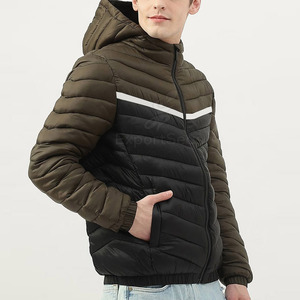 2025 couleur unie décontracté hommes bouffant hiver veste Streetwear nouvelle mode coupe-vent hommes bouffant veste - Product Image 5
