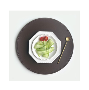 Assiettes en cuir Café Vaisselle Assiettes Accessoires de cuisine Ustensiles Napperons Table à manger Tapis au meilleur prix - Product Image 1