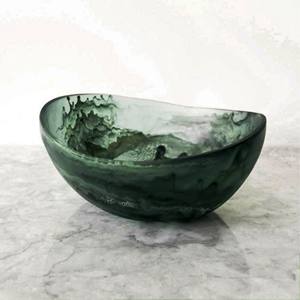 ชุดอาหารตกแต่งทำมือเคลือบเงาสีชมพูขาวฐานสีส้มลายวน สำหรับงานเลี้ยงในครัว ปลอดภัยสำหรับเครื่องล้างจาน เป็นมิตรกับสิ่งแวดล้อม ทำจากเรซิ่น - Product Image 6