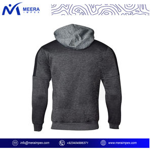 Meera Impex Diseño elegante de alta calidad con un llamativo patrón de bloques de color gris y azul marino y sudaderas deportivas con hombros negros vibrantes - Product Image 4