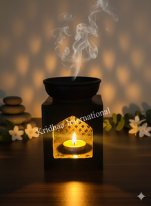 Brûleur à huile en marbre de stéatite de haute qualité, meilleur prix, lampe à huile parfumée, décoration d'intérieur, porte-encens en pierre, diffuseur pour usage religieux - Product Image 2