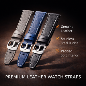 Cinturino per Orologio in Pelle Crazy Horse Ouruoxi, 20mm 22mm, Cinturino in Vera Pelle di Vitello con Sgancio Rapido - Product Image 2