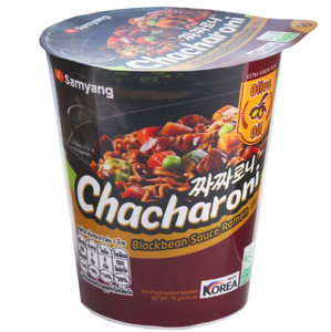 Venta al por mayor Samyang Ramen Chacharoni Cup 70g Fideos instantáneos con sabor a frijol negro coreano Calidad Premium Suministro de fábrica Producto caliente - Product Image 1