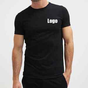 เสื้อยืดออกกำลังกายผ้าสแปนเด็กซ์สำหรับผู้ชายเสื้อออกกำลังกายผ้าโพลีเอสเตอร์พิมพ์ลายตัวอักษรสำหรับผู้เล่นกีฬา - Product Image 1