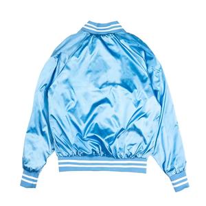 Chaqueta estampada personalizada de poliéster a prueba de viento con cremallera de satén de seda de manga larga transpirable acolchado ligero Premium chaqueta de mujer - Product Image 2