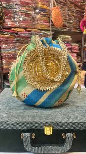Indian Handmade Jaipuri Printed <b>Potli</b> <b>Bags</b> for Women Return Gift <b>Bags</b> Wedding Favour Mehndi Favour - Product Image 2