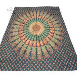 Belle impression psychédélique grand mur suspendu tapisserie Hippie bon marché Mandala pour décoration d'art mural - Product Image 6