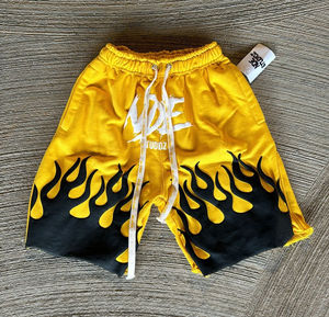 Servicio OEM de Fábrica, Estampado 3D con Efecto Puff, Antiarrugas, 100% Algodón Transpirable, Llamas Personalizadas, Dobladillo sin Rematar, Cordones, Servicio OEM, Patrón de Verano - Product Image 1