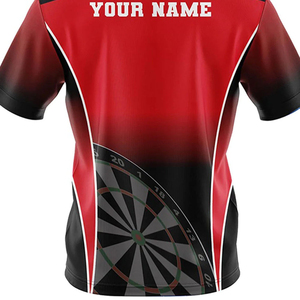 Gran oferta sublimación personalizada 100% poliéster Dart Jersey hombres ropa Dart Polos diseño para jugadores de dardos - Product Image 3