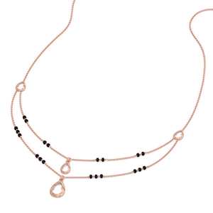 Chaîne de collier en or 14 carats, design élégant et minimaliste pour un usage quotidien, type de chaîne pour femmes, pendentif Mangal Sutra - Product Image 6
