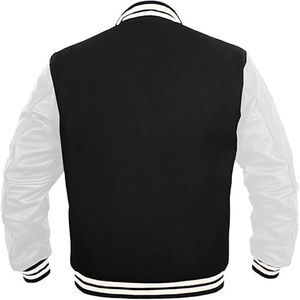 Chaqueta Universitaria Clásica Vintage de Béisbol para Hombre, Estilo Bomber, Hecha a Medida con Lana y Cuero Vacuno - Product Image 5