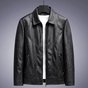 Venta al por mayor de moda Primavera otoño chaqueta de cuero de los hombres Casual motociclista chaqueta abrigos para hombre Vintage prendas de vestir hombre de moda - Product Image 6