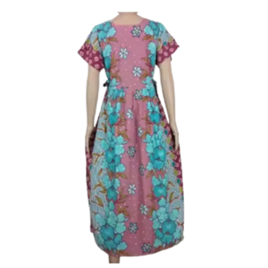 Vente en gros de nouvelles chemises de nuit au genou Chibi LGN pour femmes belles fleurs motif brodé Super confortable été printemps - Product Image 3