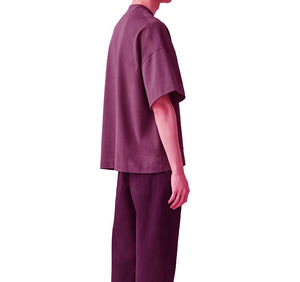 Camiseta de Hombre con Logotipo Personalizado Serigrafiado, 100% Algodón Tejido, Estilo Urbano, Hombros Caídos, Corte Holgado y Grueso - Product Image 5