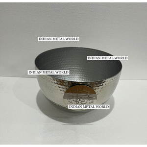 Décoration de table de mariage écologique Bonbons au chocolat Bol de service Meilleure qualité Bol en métal poli argenté Bol de service de bonbons - Product Image 5