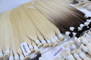 NASA HAIR VIETNAM 2025 Venta caliente 100% Extensiones de cabello humano Remy vietnamita Máquina de color de onda rubia natural Trama doble rápido - Product Image 3