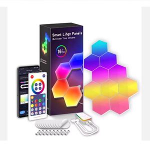 Lampada da Parete LED 3D Moderna per Camera da Letto, Illuminazione Ambientale RGB per Soggiorno, Controllo Smart tramite App, Luce Notturna Magica - Product Image 1