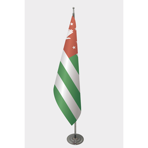 Abkhazia Official Indoor String <b>Flag</b> Pennant Style Aluminum Fiberglass <b>Pole</b> Digital Printed Cotton Polyester Beach <b>Flag</b> Metal - Product Image 1
