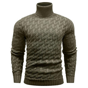Pull en tricot pour homme à porter au quotidien avec une qualité de couture durable et un ajustement confortable Pull en tricot à texture lisse pour homme - Product Image 3