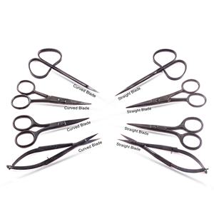 Coupe-cuticules de haute qualité, finition plasma noire, outils de soin des ongles, logo personnalisé, ciseaux à ressort pour manucure, série Expert - Product Image 1