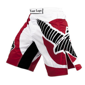 Pantalones cortos de lucha MMA de dos colores personalizados de alta exigencia con cintura delantera Logo Cintura elástica con cierre de velcro Pantalones cortos MMA - Product Image 3