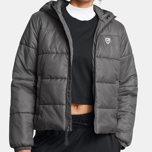 Doudoune personnalisée pour femmes respirante et imperméable avec doublure en nylon imprimé de couleur unie et motif en vente - Product Image 3