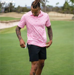 การออกแบบระบายอากาศฟรีระเหิดกีฬาเสื้อยืดกอล์ฟแห้งเร็วเสื้อโปโลผู้ชาย - Product Image 1