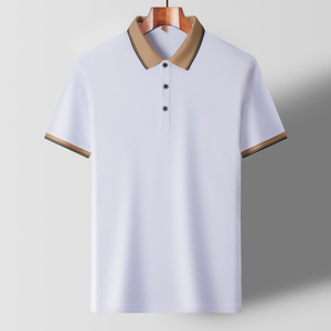 Oem diseño de logotipo personalizado nueva moda de verano solapa negocios manga corta Camiseta casual tendencia hombres Polo camisa - Product Image 3