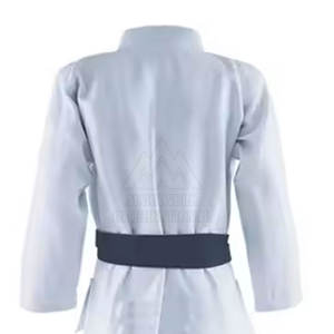 เครื่องแบบ BJJ GI คอตตอน100% น้ำหนักเบาระบายอากาศได้ดีศิลปะการต่อสู้สีพื้น - Product Image 6