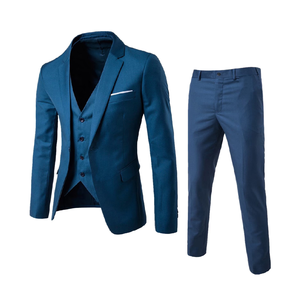 Trajes Elegantes para Hombre, Color Sólido, Corte Entallado, Tallas Grandes, Transpirables, de Algodón y Poliéster, Diseño Personalizado, Trajes de Negocios de Alta Calidad - Product Image 4