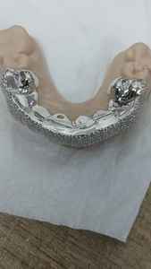 Custom Lab Grown Diamond Grillz Hiphop Body Jewelry for Men 10k 14k 18k Gold 925 <b>Silver</b> Engagement Gift - Product Image 6