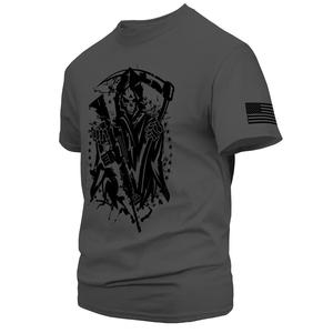 Camiseta de manga corta táctica con bandera americana para hombre United We Stand, camiseta patriótica de algodón 100% para hombre, ropa de calle de RATA INTERNATIONAL - Product Image 5