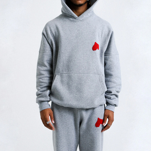 2024 survêtement évasé deux pièces personnalisé pour hommes vêtements décontractés empilés avec votre logo de conception taille XL pour l'hiver - Product Image 3