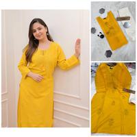 BLOSSOM FABRIC – Pantalon en rayonne et coton de style indien/pakistanais de haute qualité, magnifique, avec broderie sur le devant, décontracté