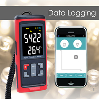 Medidor de Luz Digital Tipo Split 0-200,000 Lux/Fc con Registro de Datos y BLE (Solo iOS) para Diseño de Iluminación Profesional (OEM)