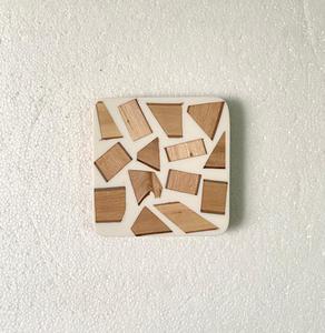 Nouveau design, prix de gros, dessous de verre en résine et en bois, carré rond, en époxy, avec support, qualité supérieure - Product Image 4