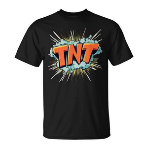 Camiseta Promocional con Estampado de TNT para Fanáticos de la Dinamita y Explosiones, Atuendo Emocionante para Entusiastas de TNT - Product Image 2