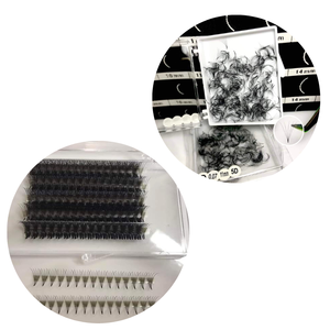 Extensions de cils préfabriquées 5D professionnelles de vente chaude boucles synthétiques individuelles faites à la main de l'usine - Product Image 6