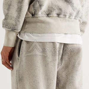 2025 nouveau Design hommes grande taille lavage à l'acide survêtement 100% coton respirant et décontracté automne hiver porter avec col à capuche - Product Image 3