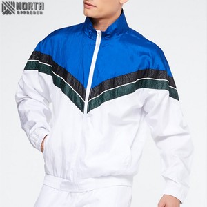 Chándal personalizado en blanco de alta calidad al por mayor, ropa deportiva con bloques de Color, conjunto de joggers con capucha para hombre, chándal Vintage - Product Image 3