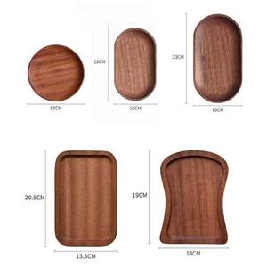Plateau de service en bois d'acacia, design personnalisé, plateau de service moderne rectangulaire décoratif pour le café, le thé, les fruits, vente chaude - Product Image 1