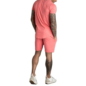 Ensemble d'été confortable et respirant de couleur personnalisée à bas prix service rapide pour hommes ensemble de shorts au prix le plus bas - Product Image 2