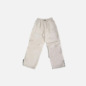 Customized <b>Track</b> Joggers Flared <b>Pant</b> <b>Baggy</b> High Quality Wind Breaker Distresssed Wide Legs Canvas <b>Pants</b> Elastic Waist Casual for - Product Image 2