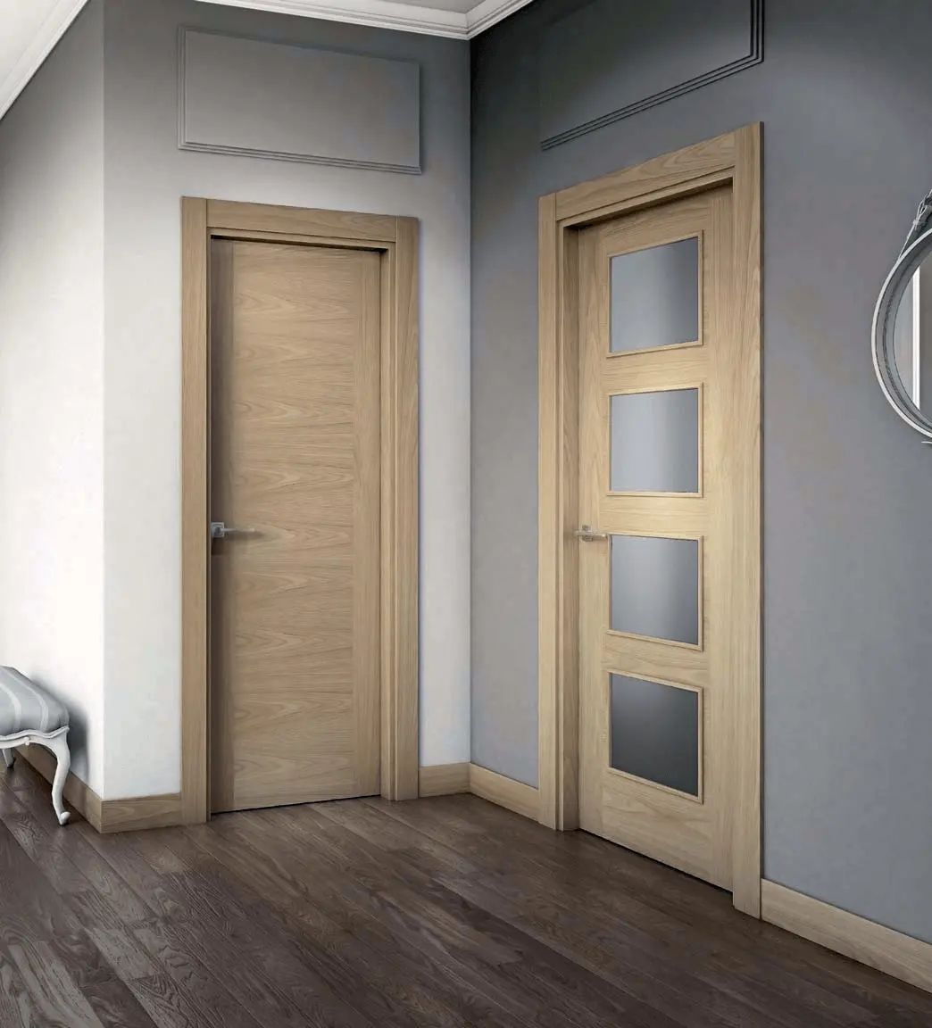Prima Schlafzimmer interne vertikale Tür schmaler Rahmen Aluminiumlegierung Einzelausgangstür für Villa